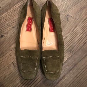Cole Haan Suede Olive Green Flat Women 10B